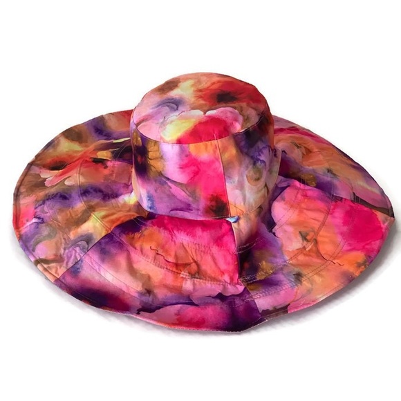 NEW-Reversible Foldable Wide Brim Floppy Sun Hat - Picture 3 of 8